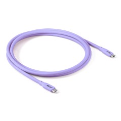 CLUB3D CAC-3004 USB4 Gen 2x2 USB C Cable - 2m in Purple | High-Speed Data Transfer & Ultimate Durability